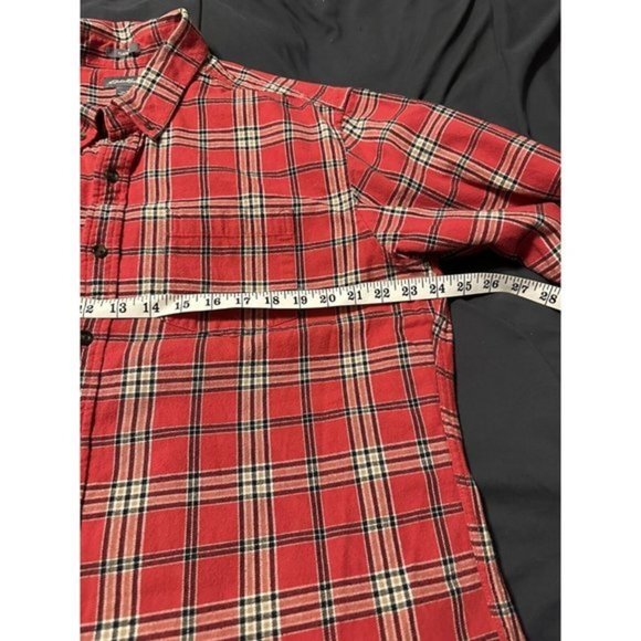 Eddie Bauer Plaid Shirt Collared Buttonup Classic Y2k Look XL Vintage - Picture 3 of 8